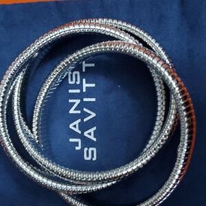 Janis Savitt Triple Cobra Bracelet (rhodium) BR538 R